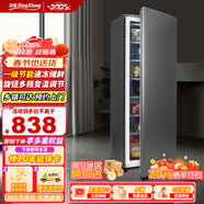 冰熊（BINGXIONG）立式冰柜家用小型冷凍速凍母乳儲存商用抽屜式小冷柜節(jié)能省電冰箱 118L 暗灰【七抽屜單冷】