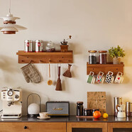 苑雅居玄關(guān)實(shí)木壁掛衣帽架墻上隔板置物架臥室衣架掛衣架創(chuàng)意衣架子