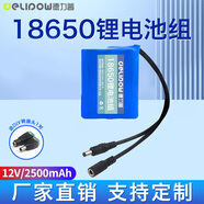 德力普（Delipow）18650鋰電池 3.7V7.4V12v鋰電池組大容量唱戲機電池釣魚燈戶外音響頭燈掃地機可用充電電池電源 12V2500mAh【DC公母接頭】A款