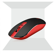 HP                   /惠普S2500無(wú)線鼠標(biāo)鋁合金靜音無(wú)聲金屬男女生辦公臺(tái)式電腦通用 黑紅色