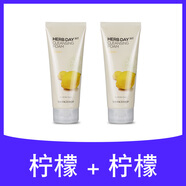 菲詩小鋪（THE FACE SHOP）2支裝韓國洗面奶男女蘆薈檸檬潔面乳保濕溫和清潔正品 340.2g 2支檸檬