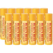 BURT'S BEES 伯特小蜜蜂 經(jīng)典蜂蠟潤(rùn)唇膏 天然保濕清爽不油膩4.25g/支 12支裝
