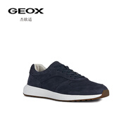 健樂士（GEOX）杰歐適男鞋 2025年舒適系帶日常復(fù)古運(yùn)動休閑鞋 海軍藍(lán)C4002 39