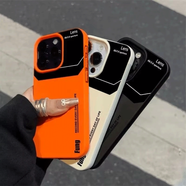 CUGU手機(jī)殼適用蘋果手機(jī)iPhone手機(jī)殼簡約圖標(biāo)手機(jī)殼仿皮紋蘋果手機(jī)殼 橙色皮紋一個 蘋果11