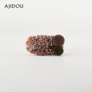 阿吉豆發(fā)夾女鴨嘴夾水貂毛劉海夾飾品生日三八節女神禮物 深棕色 1個(gè)