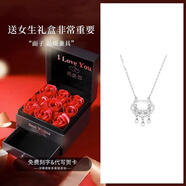 憶瑾項(xiàng)鏈女s925銀項(xiàng)鏈平安鎖項(xiàng)鏈同心鎖骨鏈ins送女友生日情人節(jié)禮物 【永生大花盒】平安鎖項(xiàng)鏈