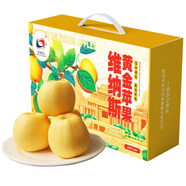 洛川蘋果陜西延安特產(chǎn)紅富士時令蘋果水果禮盒送蘋果生鮮新鮮脆甜整箱批發(fā) 黃金維納斯15個70mm【純甜不酸】