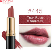 露華濃（Revlon）麗采保濕滋潤唇膏女士啞光黑管口紅女士不掉色美妝化妝品女彩妝 445#柚木玫瑰（奶油質(zhì)地）
