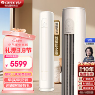 格力（GREE）空調(diào)柜機(jī) 云逸Ⅱ 一級(jí)能效 大風(fēng)量 節(jié)能省電靜音 自清潔 變頻冷暖 WIFI智聯(lián) 立式圓柱客廳節(jié)能空調(diào) 2匹 三級(jí)能效 50LW適用20-30㎡