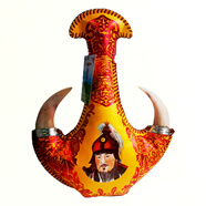 草原部落草原部落馬奶酒內蒙草原高度奶酒42度500mL羊角皮囊奶酒牛奶奶酒 42度 500mL 1瓶