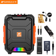 山水廣場(chǎng)舞音響便攜式大功率大音量戶(hù)外K歌聲卡一體機樂(lè )器音箱移動(dòng)拉桿手提背帶式藍牙音箱低音炮家用 D8標配60W+樂(lè )器麥克風(fēng)【帶聲卡】