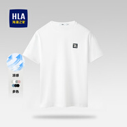海瀾之家（HLA）短袖t恤男夏季新款圓領(lǐng)柔軟冰爽棉涼感短T男百搭短袖上衣男衣服 米白L0(涼感/吸濕排汗) 4XL 190/108A