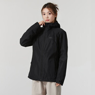 Jack Wolfskin狼爪沖鋒衣女裝春季新款戶外休閑衣舒適登山服夾克防風(fēng)透汽外套女 1115641-6000/黑色 XL