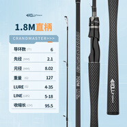 ROLL FISH泛用型路亞竿套裝M調(diào)單竿30T直柄槍柄碳素路亞桿遠(yuǎn)投裝備 1.8米 直柄單竿