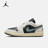 耐克（NIKE）男鞋aj女鞋 鞋子女 air jordan 1 低幫aj1運動鞋休閑鞋籃球鞋男 DC0774-001 黑綠 36.5