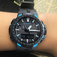 卡西歐（CASIO） 卡西歐CASIO手表PROTREK 太陽能戶外登山男士防水腕表 PRW-6100Y-1A礦化玻璃