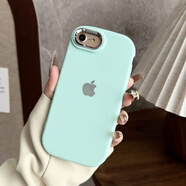 葉余感蘋(píng)果6p手機殼6sp/xs/6s硅膠軟金屬護鏡保護套7p/xs/11/12/x 橢圓電鍍綠色+logo 蘋(píng)果6s