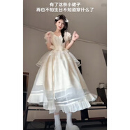 元蓓盈法式氣質(zhì)韓版Lolita公主長(cháng)裙收腰顯瘦蓬蓬生日連衣裙新款裙子 主圖款 S