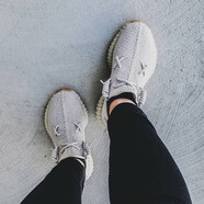 阿迪達(dá)斯 （adidas）阿迪達(dá)斯Adidas Yeezy350 V2 潮流鏤空半透明椰子350男女跑步鞋 芝麻F99710 40