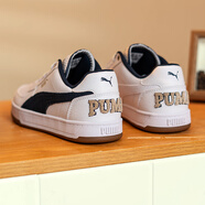 彪馬（PUMA）板鞋男鞋女鞋春季新款運動(dòng)鞋皮面復古潮流耐磨情侶低幫輕便休閑鞋 彪馬白-海軍藍-淺棕/燙金logo 41 (內長(cháng)265mm)