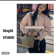 WEWE短款棒球服袖口拼接外套女2025春新款小個子褶皺氣質(zhì)上衣夾克 淺粉色 M （100-110斤）