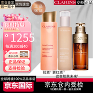嬌韻詩（CLARINS）雙萃精華彈簧水乳禮盒乳液面霜抗皺生日禮物+精華+眼 嬌韻詩彈簧水乳+精華