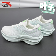 安踏（ANTA）漫步丨運(yùn)動(dòng)鞋女鞋夏季款輕質(zhì)皮網(wǎng)面軟底輕質(zhì)跑鞋緩震耐磨跑步鞋女 象牙白/淺曦綠/熒光淺草綠 37.5