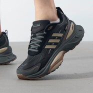 阿迪達(dá)斯（adidas）男鞋跑步鞋 2025夏季新款透氣緩震跑鞋耐磨輕便低幫休閑鞋運(yùn)動鞋 一號黑/常春藤綠/店長主推款 39 (內(nèi)長240mm)