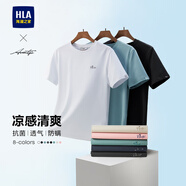 海瀾之家HLA海瀾之家短袖T恤男輕商務時尚系列繡花短t男夏季【安心品質(zhì)】