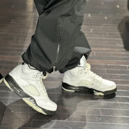 耐克（NIKE）Air Jordan 5 AJ5 白黑 中幫男款防滑耐磨緩震復古經(jīng)典運動籃球鞋 DD0587-110白黑 44.5 (285mm)