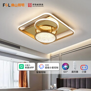 FSL 佛山照明北歐輕奢智能led客廳燈智能吸頂燈語音智控?zé)艟?漣影丨50W丨智能控制
