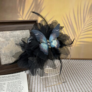 唐芙妮展現你的獨特魅力時(shí)尚黑色蝴蝶百搭鯊魚(yú)夾精致優(yōu)雅后腦勺盤(pán)發(fā)器 【迷蝶】藍色靈動(dòng)蝴蝶抓夾