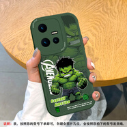 美齡美麗適用VIVOiqoo13手機殼個(gè)性鋼鐵俠iqoo9/10/11/12pro鏡頭全包7/8軟硅膠s漫威蜘蛛俠皮質(zhì)保護套男新 墨綠-綠底綠巨人浩克M iQOO 12