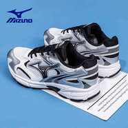 美津濃（MIZUNO）SPEED 2K千禧復(fù)古跑鞋男女運(yùn)動(dòng)鞋緩震舒適透氣跑步鞋休閑老爹鞋 09 白/銀/黑 41 /265mm