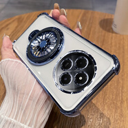 迅炫紅米14R手機殼小米redmi14C透明5g保護硅膠套全包防摔r14軟殼十四r海外版c14男女2411drn47c新款r5 【遠峰藍】自帶鏡頭膜送全屏鋼膜+旋轉陀螺支架 紅米 14C