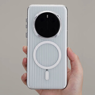 存姿磁吸無線充電瓦楞光柵條紋適用榮耀Magic7pro手機殼華為X60魔術(shù)7薄硬邊mate70/P70磨砂50/40高級感 【全透明】瓦楞硬殼Magsafe磁吸（不沾指紋） 榮耀Magic 7