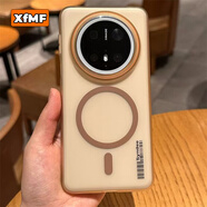 XFMF個(gè)性柔紗冰霧適用華為Mate70Pro+手機殼mate60條碼50Pro透黑色榮耀magic7全包硬殼nova13pro男女40 潮牌【沙漠金色】磨砂磁吸柔紗 榮耀Magic7 Pro