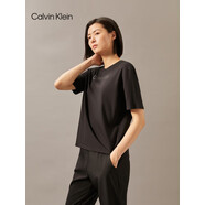 Calvin Klein運(yùn)動(dòng)24秋冬新款女士純棉ck字母印花健身跑步寬松短袖T恤GWF4K112 XS