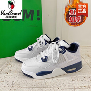 西域駱駝氣墊運動(dòng)小白鞋子男款潮春季百搭白色板鞋休閑厚底增高跑步鞋 白深藍加絨-駱駝官方品牌旗 40 標準碼