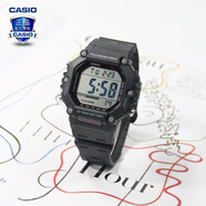 卡西歐（CASIO） 男表女表卡西歐手表男女情侶表學(xué)生時(shí)尚運(yùn)動(dòng)表太陽能雙顯電子表 AE-1600H-1AVPF琥珀黑