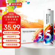 京東京造堿性炫彩電池 5號(hào)40節(jié) 超性能無鉛無汞 20粒/盒 2盒裝【PJ】