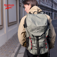 Reebok銳步防潑水輕量化雙肩包多隔層耐磨運(yùn)動(dòng)背包透氣可調(diào)肩帶