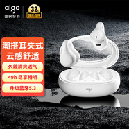 愛國者（aigo）TWS無線藍(lán)牙耳機(jī) 非骨傳導(dǎo)耳夾開放式無線不入耳 運(yùn)動(dòng)跑步騎行通話耳機(jī)  TJ170白