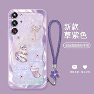 機(jī)旺馬 幸運(yùn)福蝶葫蘆適用紅魔10PRO手機(jī)殼新款紅魔9PRO/6SPRO時(shí)尚高端6R氣質(zhì)男女款全包防摔保護(hù)套潮 草紫色-A2327碎鉆幸運(yùn)葫蘆+花手鏈 紅魔10PRO