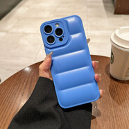 桐汝壁2025蛇年冬季羽絨純色適用蘋果iPhone16 15Promax手機殼14氣墊13 藍(lán)色 iPhone6s