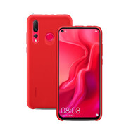 華為（HUAWEI）原裝手機殼nova4硅膠保護套全包防摔個性男女款潮 新品 超薄硬殼 硅膠保護殼（紅色）