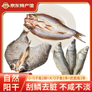 鄂峰 翹嘴魚大白刁 白魚武昌魚湖北特產(chǎn)咸魚腌魚風干小刁子魚整條年貨 小刁子魚2袋+刁子魚+武昌魚