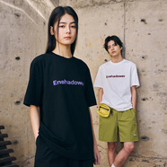 ENSHADOWERENSHADOWER夏季簡約涼感短袖吸濕速干字母印花圓領T恤 黑色 2XL