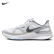 耐克NIKE男跑步鞋AIR ZOOM STRUCTURE 25運(yùn)動(dòng)鞋DJ7883-111白灰41
