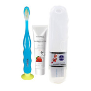 豈止美（Kissimee）寶寶護牙素牙膏65克防蛀抗齲無(wú)氟嬰兒幼兒30克草莓兒童牙膏 30克小套裝，到手2套，保質(zhì)到202